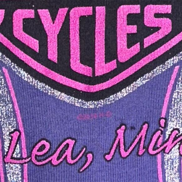 Harley-Davidson Women's Purple Graphic V-Neck T-Shirt Size Small - Picture 7 of 8